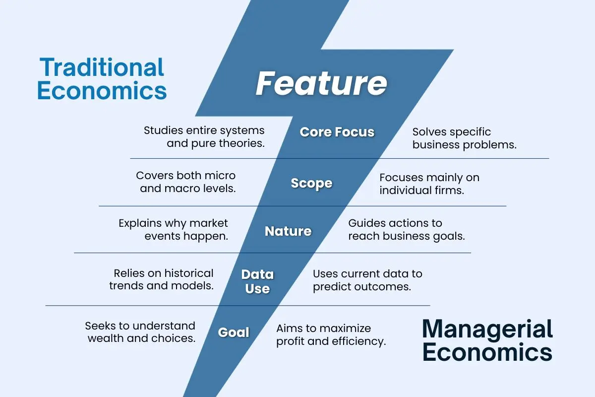 Managerial Economics vs. Traditional Economics: A Thorough Analysis of Their Differences