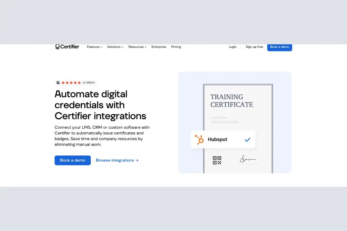 Best Digital Credentialing Platforms with HubSpot Integration in 2026 | The Enterprise World