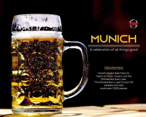 In image Beer Mug, oktoberfest in Munich city - Bavaria, germany