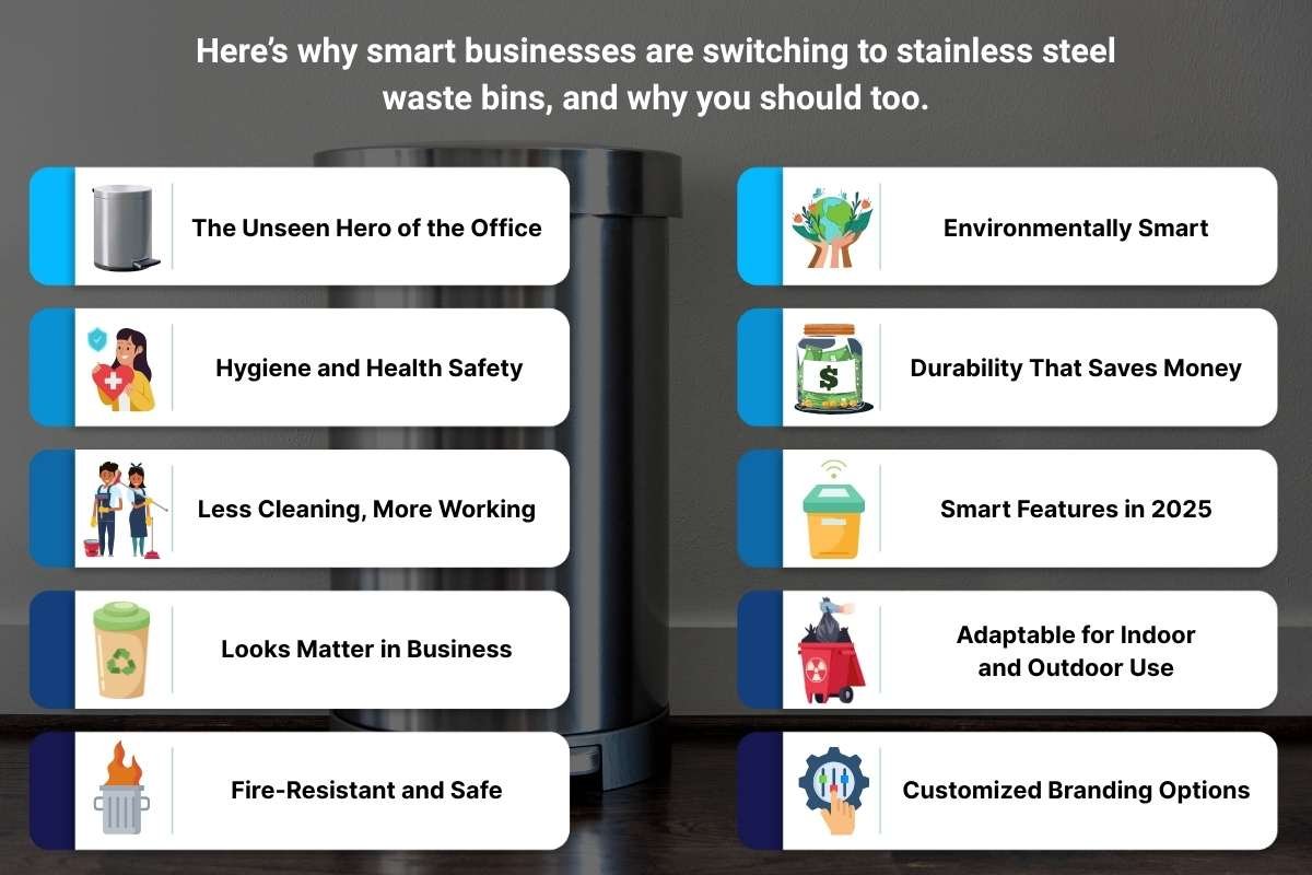 Stainless Steel Waste Bins: The Small Change That Makes a Big Difference | The Enterprise World