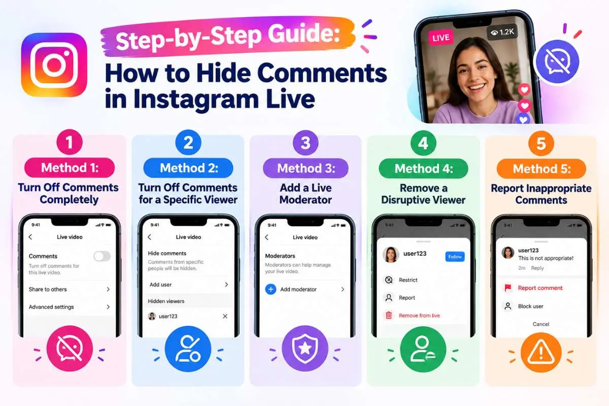 5 Simple Ways to Hide Comments in Instagram Live in 2026 | The Enterprise World