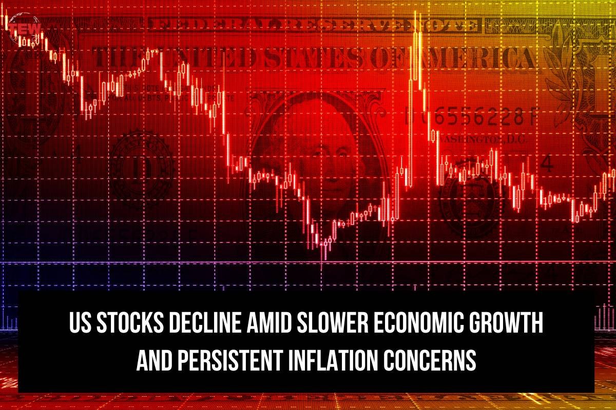 US Stocks Decline Amid Slower Economic Growth and Persistent Inflation Concerns