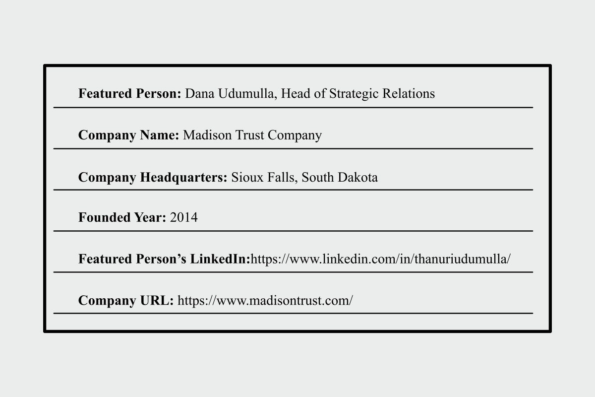 Dana Udumulla’s Vision for Growth and Portfolio Diversification | Madison Trust | The Enterprise World