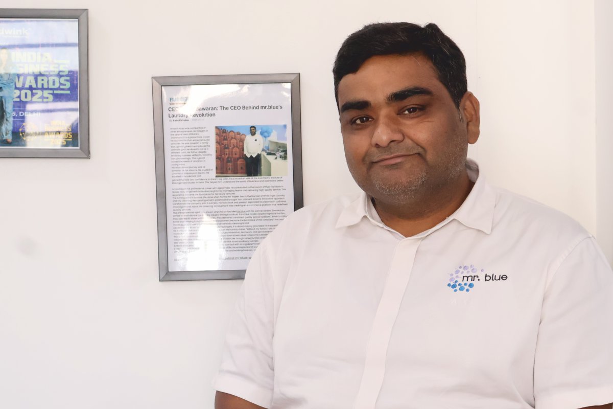 Aman Sawaran-Redefining the Laundry Industry | mr. blue | The Enterprise World