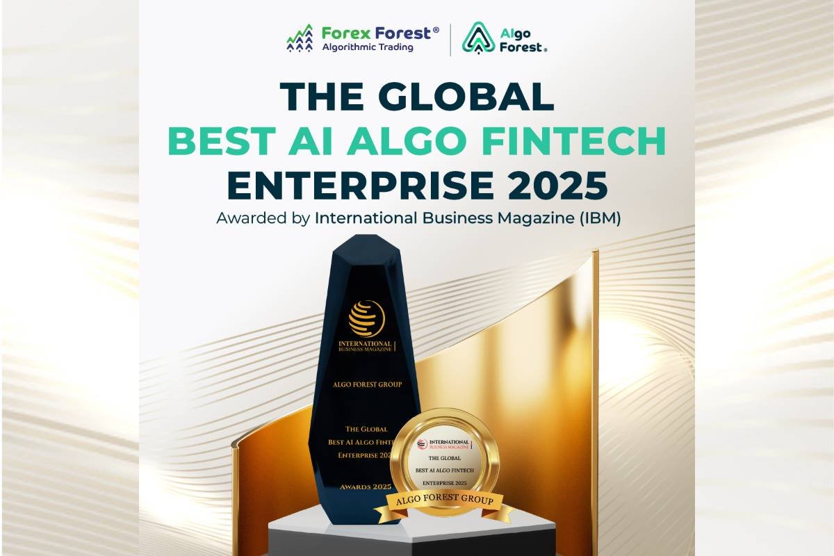(Pictured above: ALGO FOREST’ 2025 Global Best AI Algo Fintech Enterprise Award)
