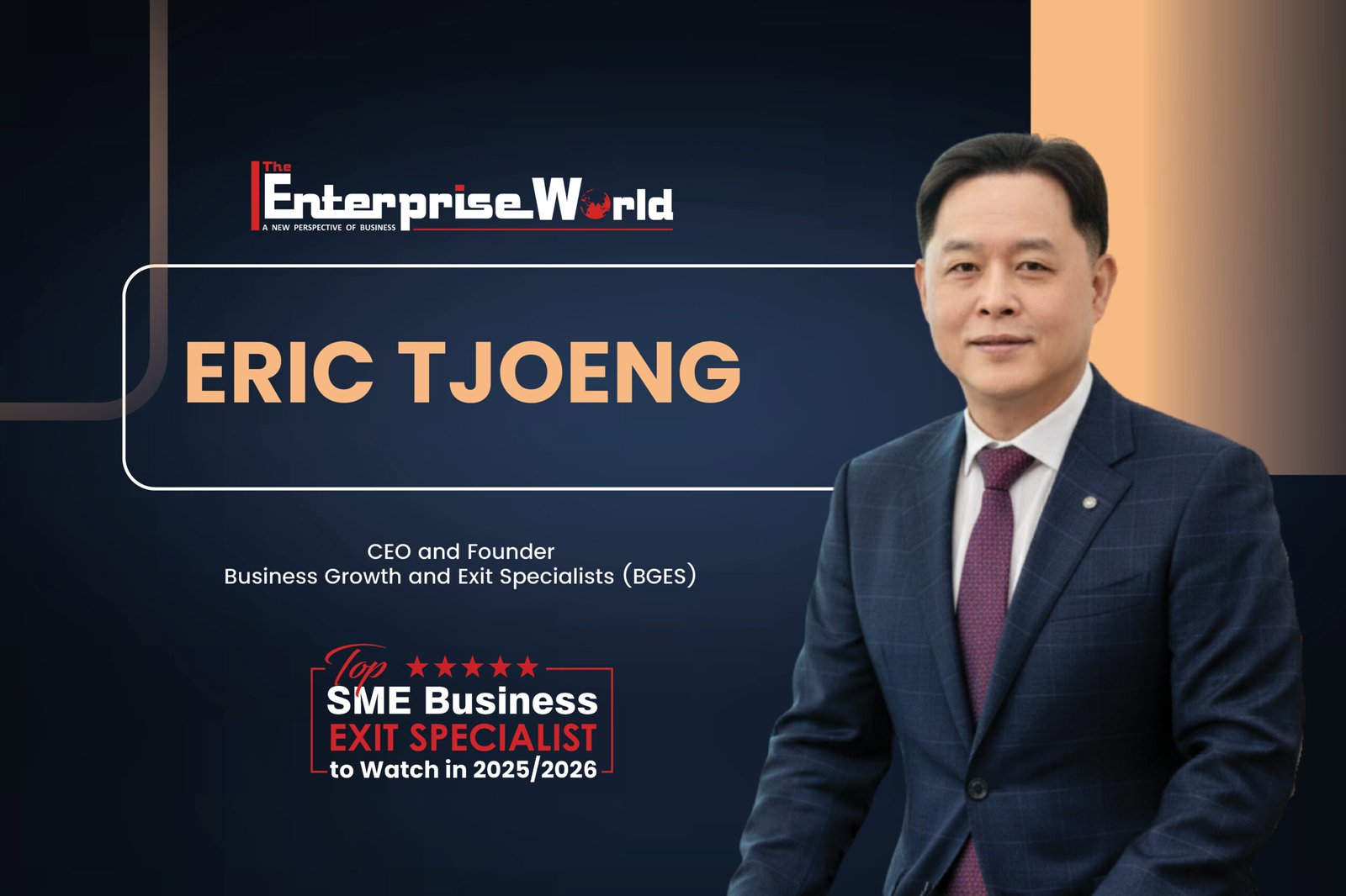 Eric Tjoeng, Top SME Business Exit Specialist to Watch in 2025/2026.