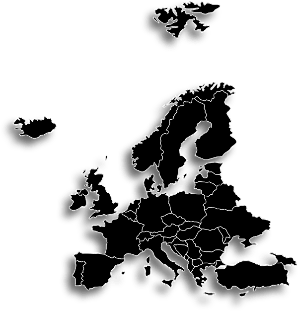 Europe Map Black