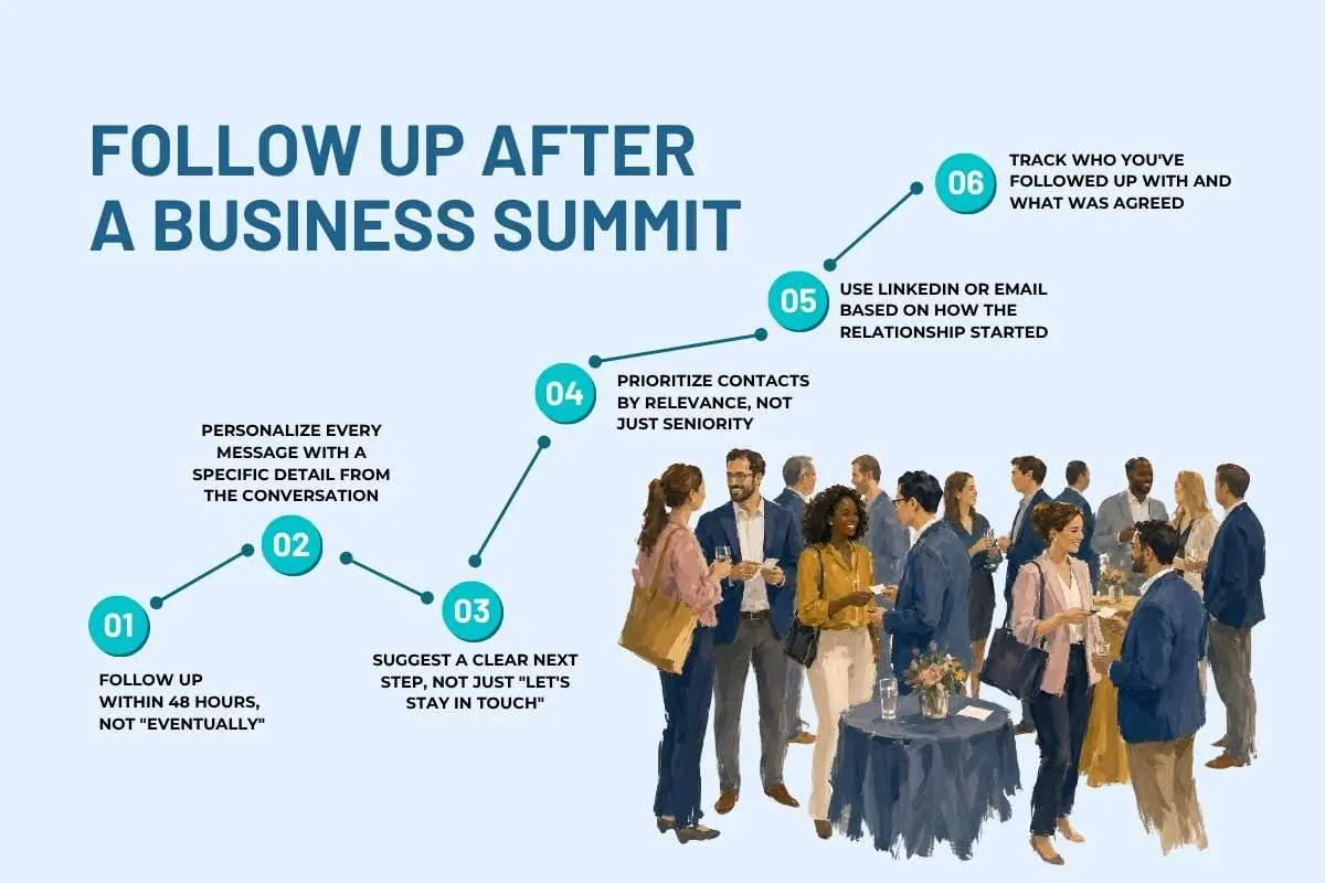 How to Follow Up After a Business Summit? 6 Steps To Build Connections | The Enterprise World